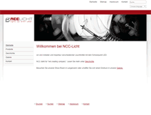 Tablet Screenshot of ncc-licht.de